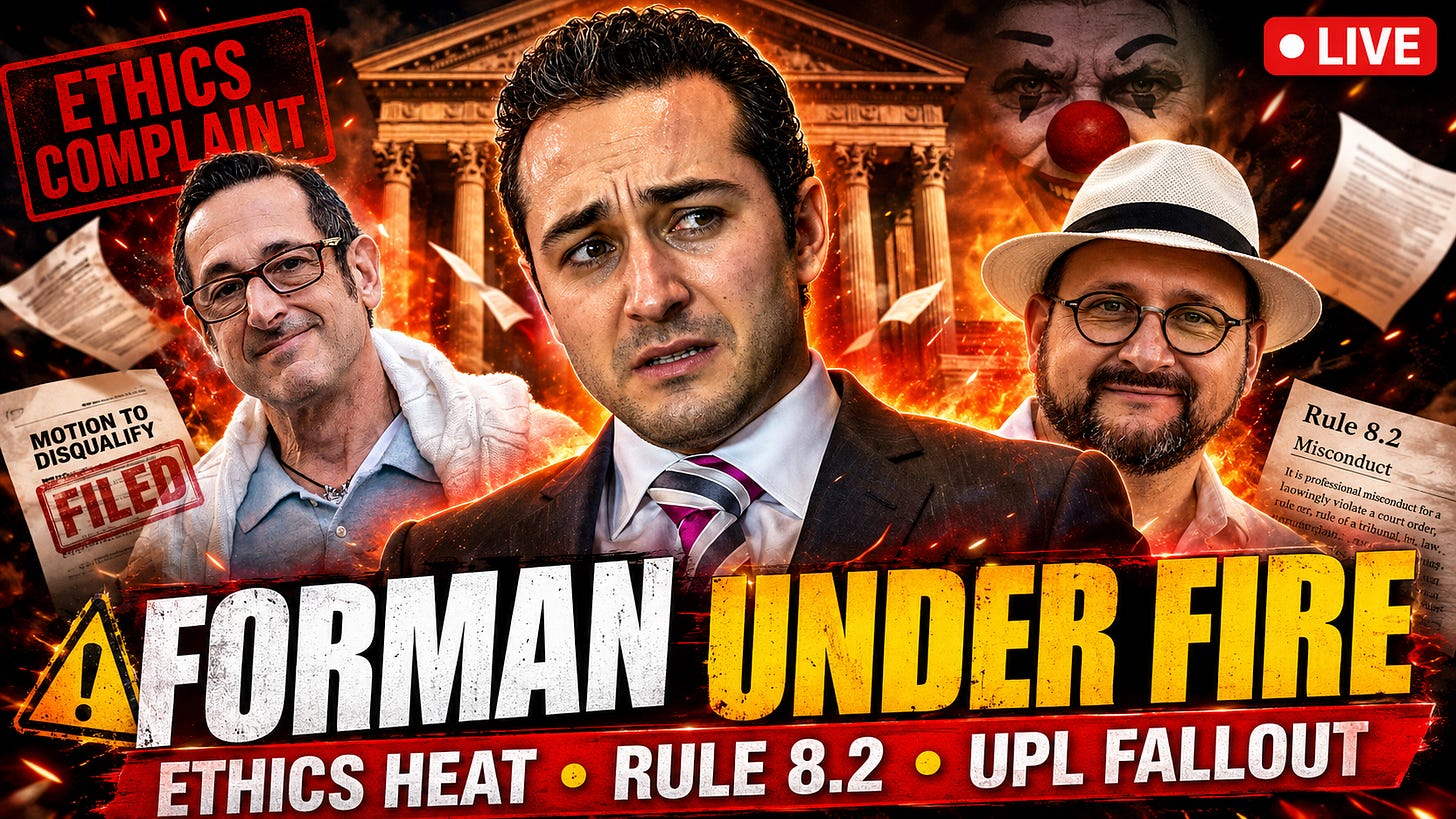 Larry Forman Under Fire: Kentucky lawyer faces scrutiny over Halesverse ties, Judge DeThomasis attacks, and YouTube ethics issues.