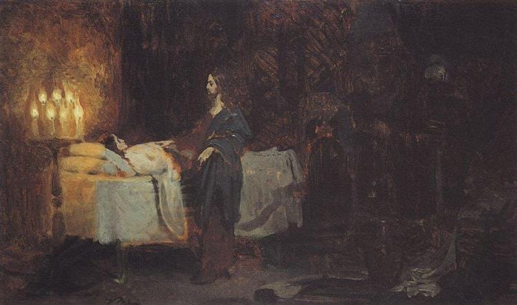 Raising of Jairus Daughter, 1871 - Ilya Repin