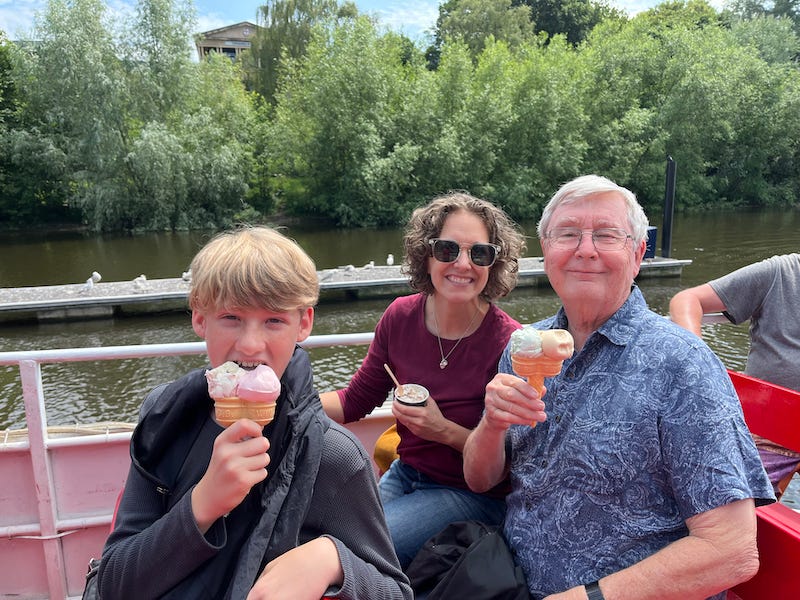 2025-6-18 Ice cream on the boat by Susan Corbin