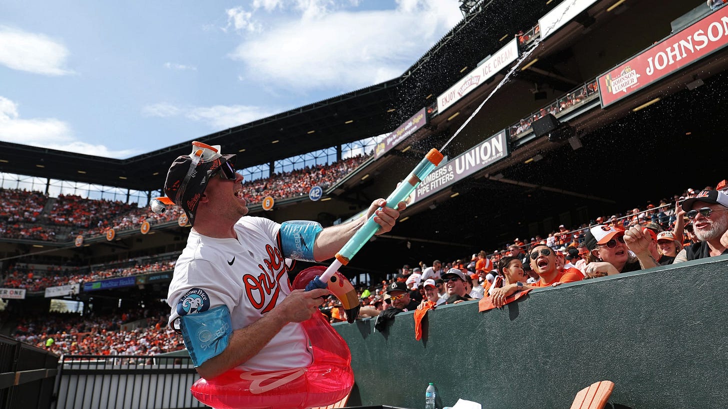 Bird Bath Splash Zone | Baltimore Orioles