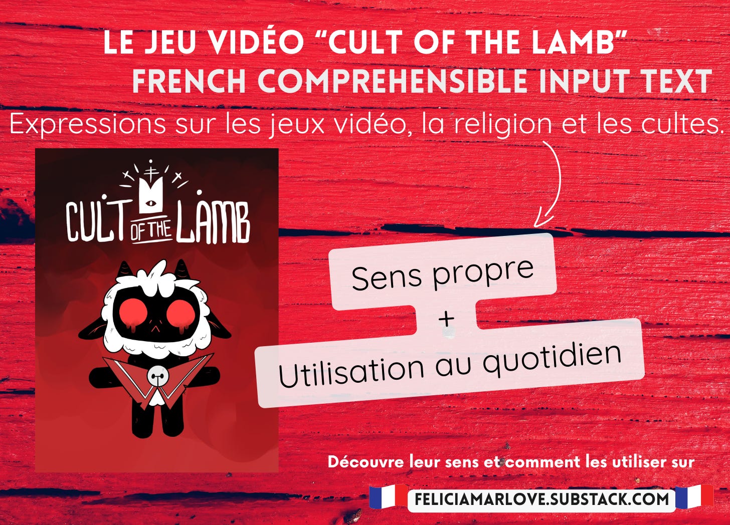 Je joue à "La secte de l'agneau"