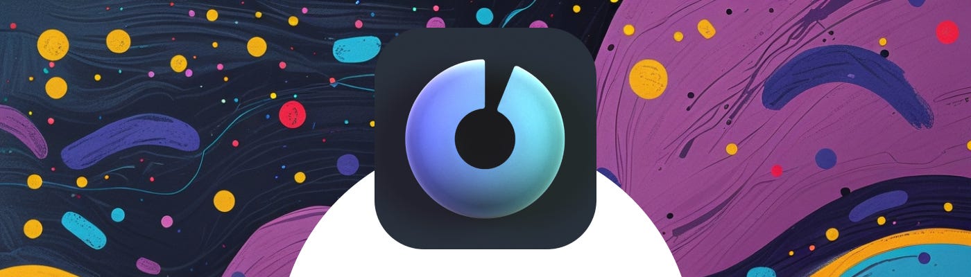 The once sec app icon on a colorful background.