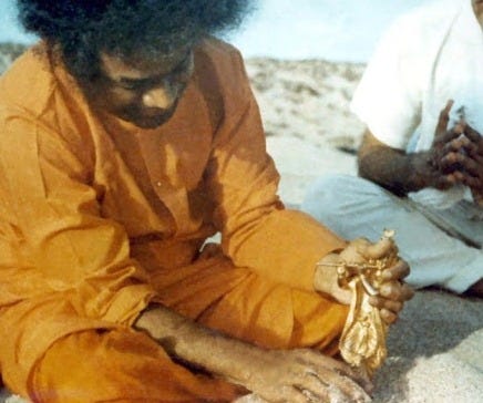 Statue of Krishna materialised by Sai Baba