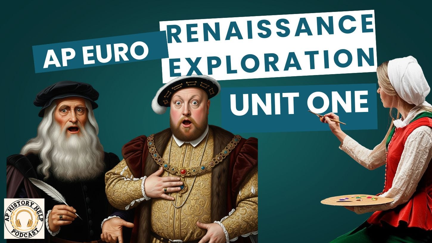 AP European History Unit 1: The Renaissance, Humanism, and Age of ...