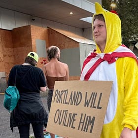 200 National Guards Deployed to Battle Peaceful Protestor in Chicken Costume 