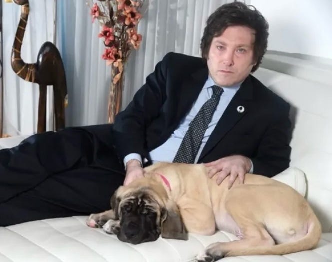 A person in a suit and tie sitting on a couch with a dog

AI-generated content may be incorrect.