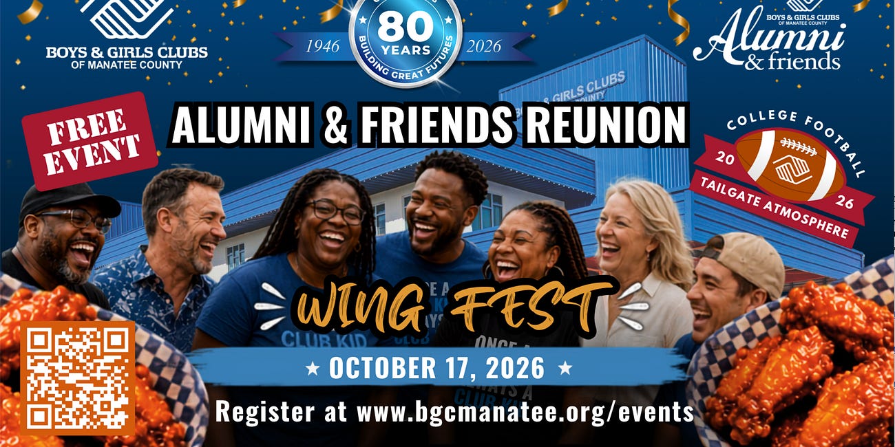 Boys & Girls Clubs of Manatee County to Celebrate 80 Years with Free Alumni & Friends Reunion and Wing Fest