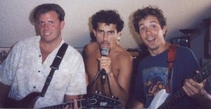 Frederic at 21 with David Wolfe and Stephen Arlin