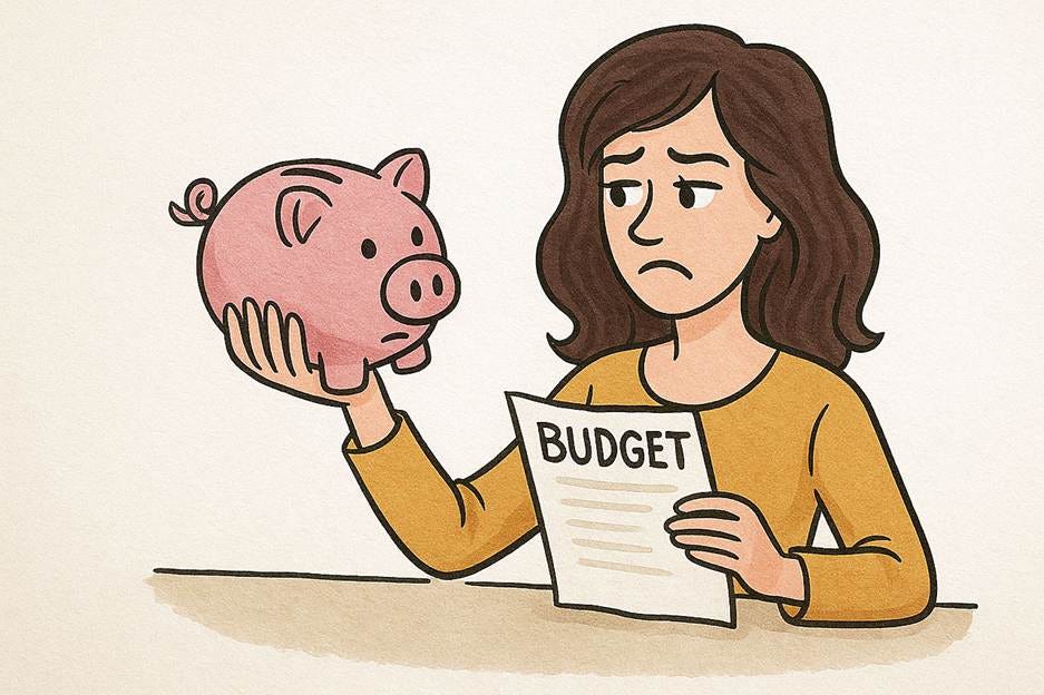 A cartoon of a person holding a piggy bank and a paper

AI-generated content may be incorrect.