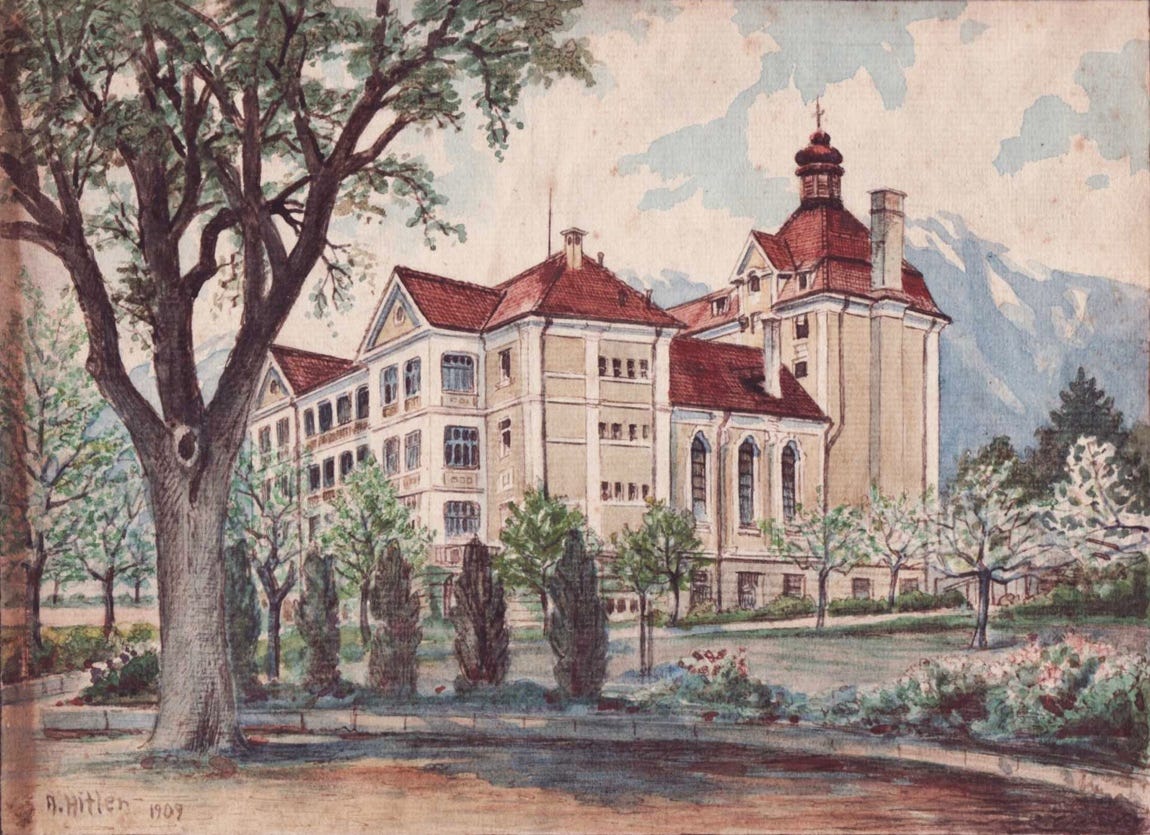 The Old Building in Stand of Trees, 1909 The Old Building in Stand of Trees, 1909