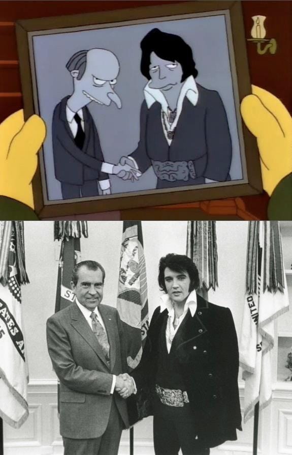 Richard Nixon spotyka Elvisa Presleya