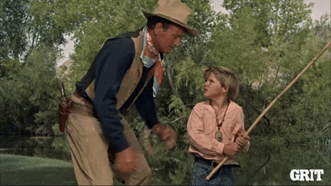 John Wayne Swimming GIF by GritTV John Wayne Swimming GIF by GritTV