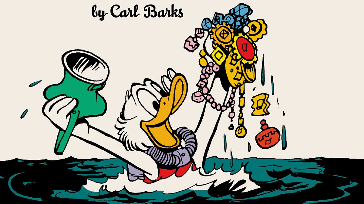 The Newest Complete Carl Barks Library volume has Donald Duck lost beneath the sea