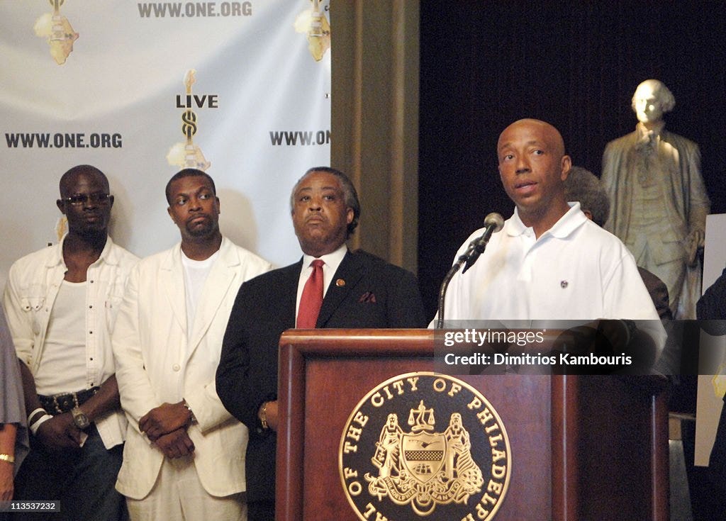 LIVE 8 - Philadelphia - The Declaration of Independence Joins The One Campaign