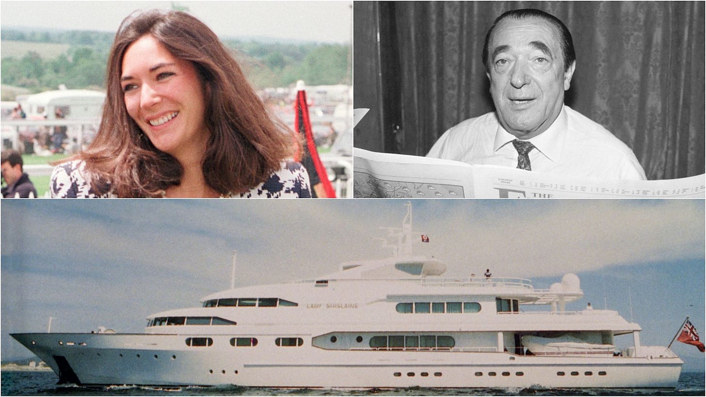 Archive footage shows Maxwell on board the yacht Lady Ghislaine after her father's death | ITV News Archive footage shows Maxwell on board the yacht Lady Ghislaine after her father's death | ITV News