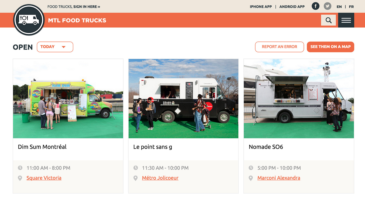 Montreal food trucks
