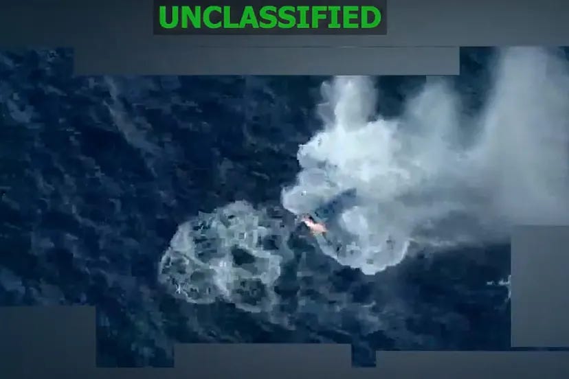 EEUU cierra el año con el bombardeo de dos convoyes, con cinco narcolanchas,  y la muerte de ocho personas