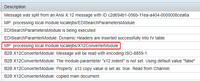 EDI message transformed to XML by ANSI X12 Converter Module in message log EDI message transformed to XML by ANSI X12 Converter Module in message log