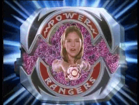 This may contain: an image of a man with glasses on top of a tv show logo that says mower rangers