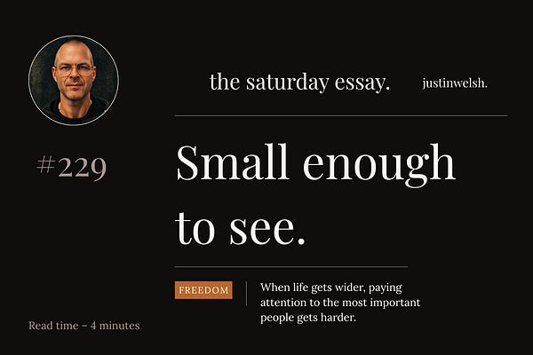the saturday essay. | Justin Welsh | Substack