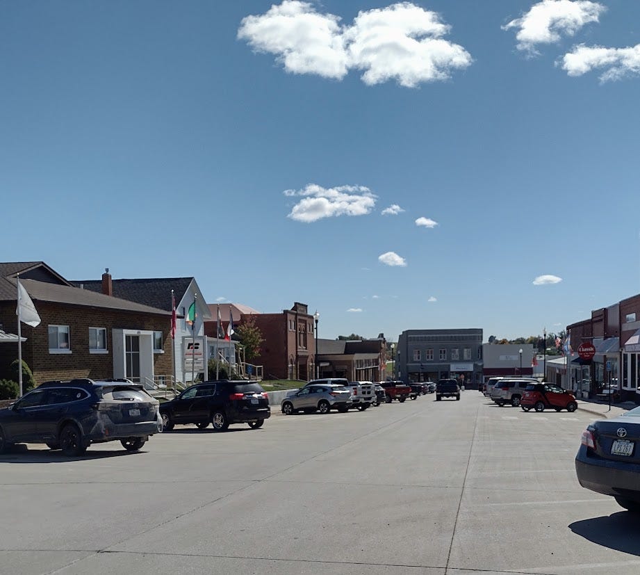 Small town main street