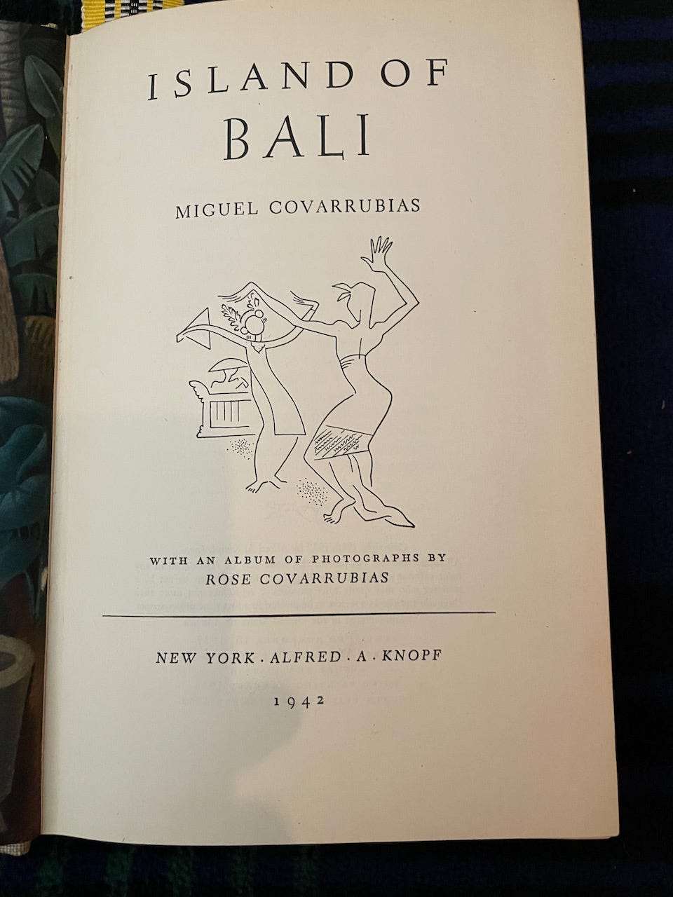 Photo of cover page of the Island of Bali