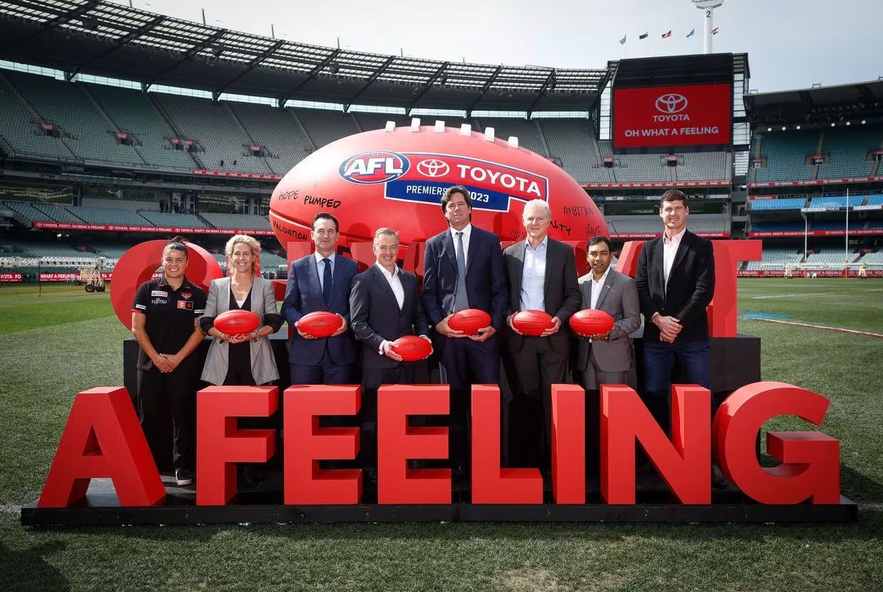 AFL and Toyota Extend Partnership - Ministry of Sport AFL and Toyota Extend Partnership - Ministry of Sport