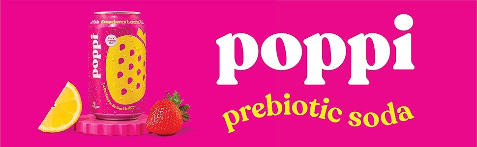 POPPI Sparkling Prebiotic Soda Classics Variety Pack - 12oz (12 Pack ...