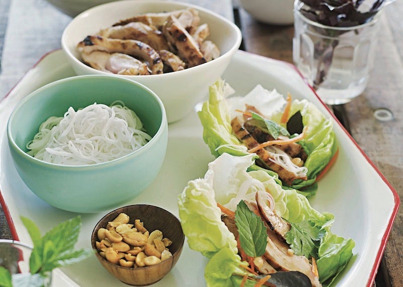 Grilled Chicken with Bibb Lettuce Wraps, Cook the Vineyard Grilled Chicken with Bibb Lettuce Wraps, Cook the Vineyard