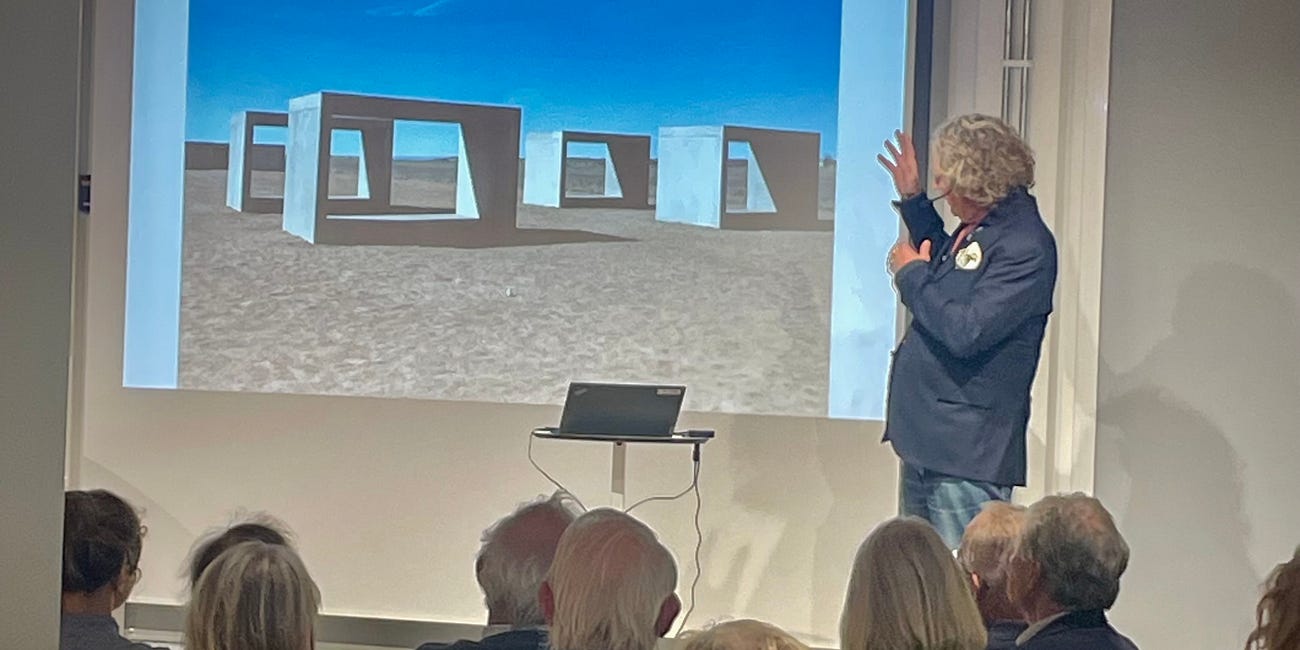 Tal om Pontus Hultén och land art vid Lars Vilks-seminariet