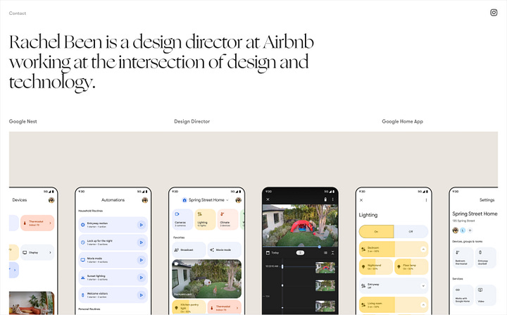 Collection of clean and minimalistic interfaces or websites