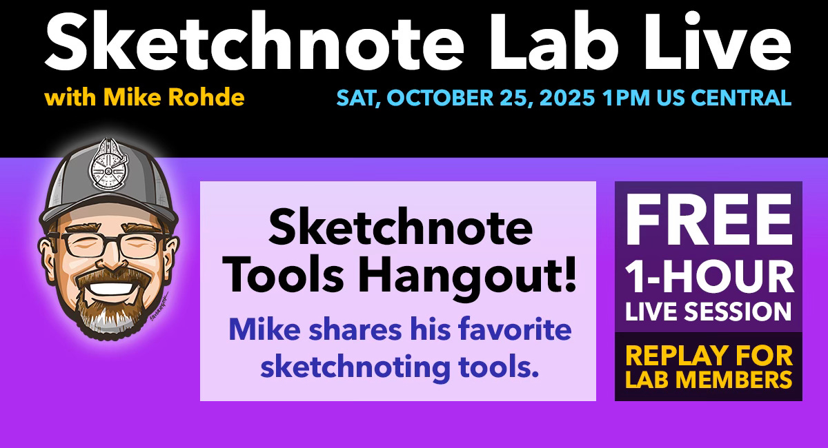 October Sketchnote Lab Live: Sketchnote Tools Hangout