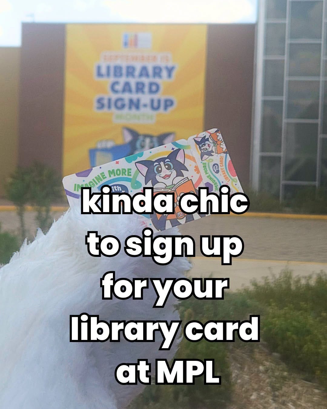 May be an image of text that says '퍼용 ACTИAABH LIBRARY CARD SIGN-UP -UP INNGINE MORE kinda kindachic ith chic to sign up for your library card at MPL' May be an image of text that says '퍼용 ACTИAABH LIBRARY CARD SIGN-UP -UP INNGINE MORE kinda kindachic ith chic to sign up for your library card at MPL'