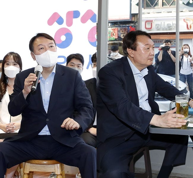 쩍벌남' 윤석열에 쏟아지는 말…"태도가 불량" "다리 좀 제발" : 네이트 뉴스