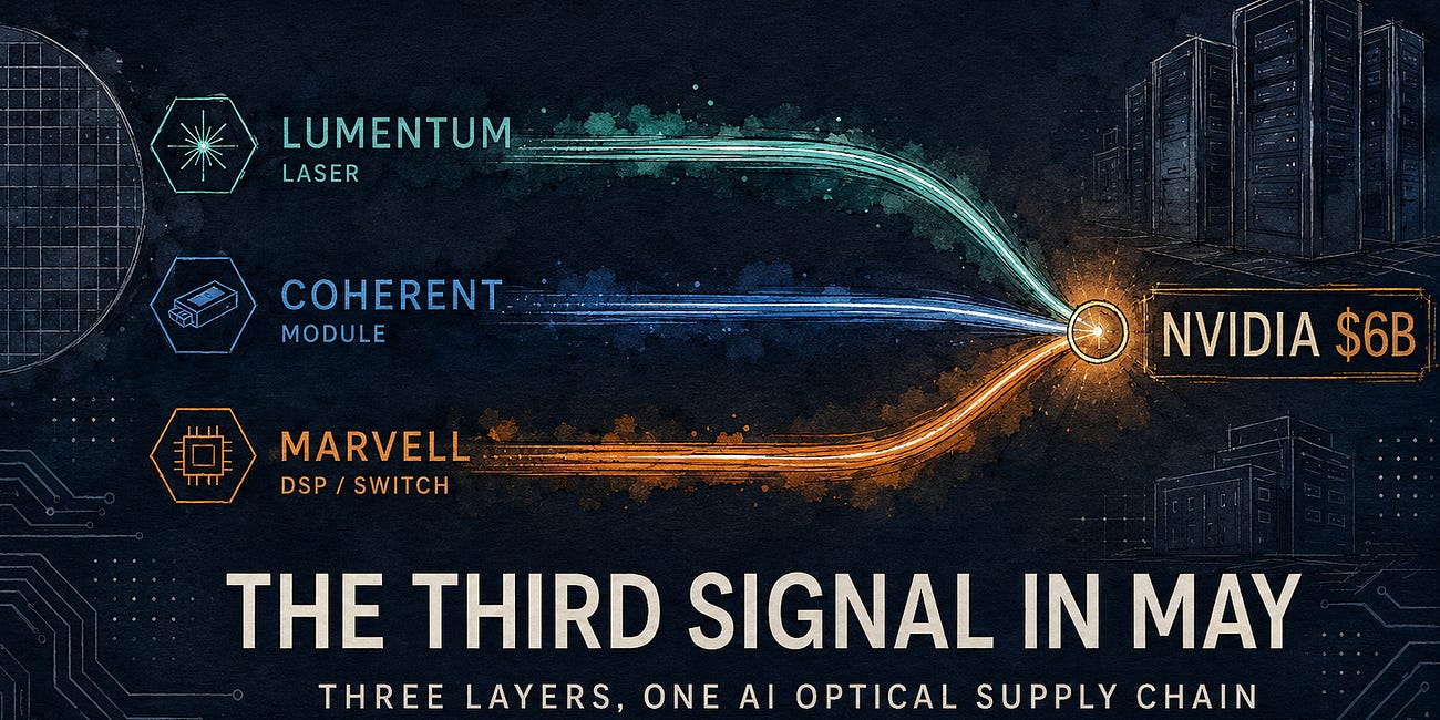 The Third Signal in May: Marvell Confirms the AI Optical Signal from Lumentum and Coherent