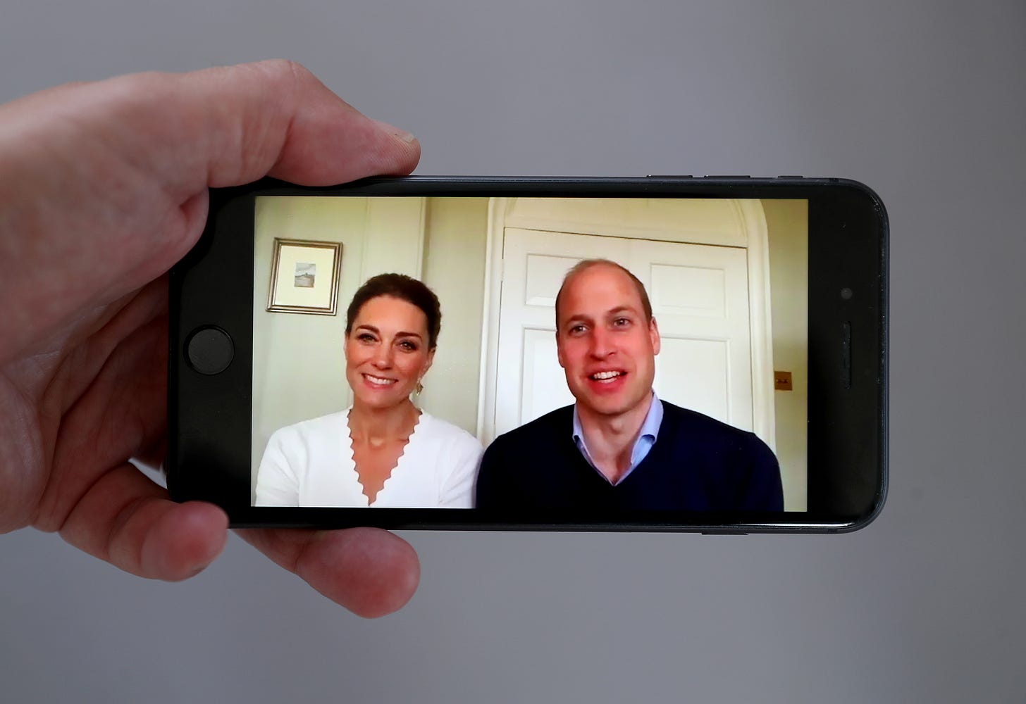 Princess Catherine and Prince William on Zoom