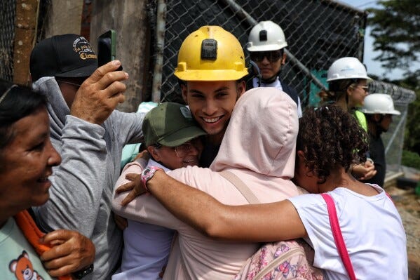 23 workers rescued after 43 hours in collapsed Colombia gold mine | AP News