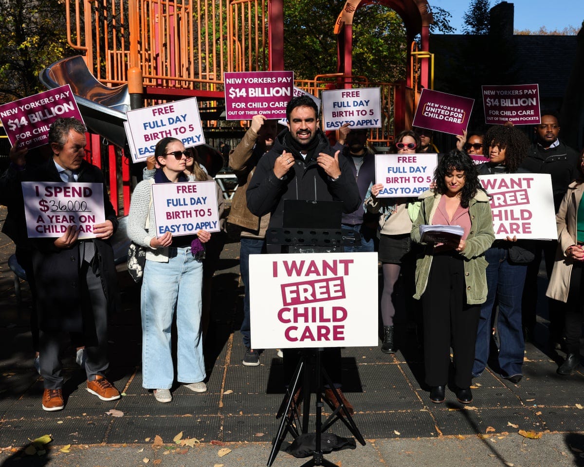 Zohran Mamdani's campaign proposes free childcare. Is it finally a winning  policy? | New York | The Guardian