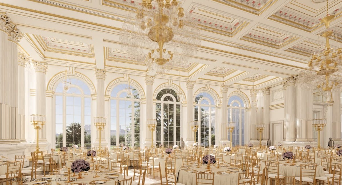 Trump's new White House ballroom: "A space worthy of America's standing" 