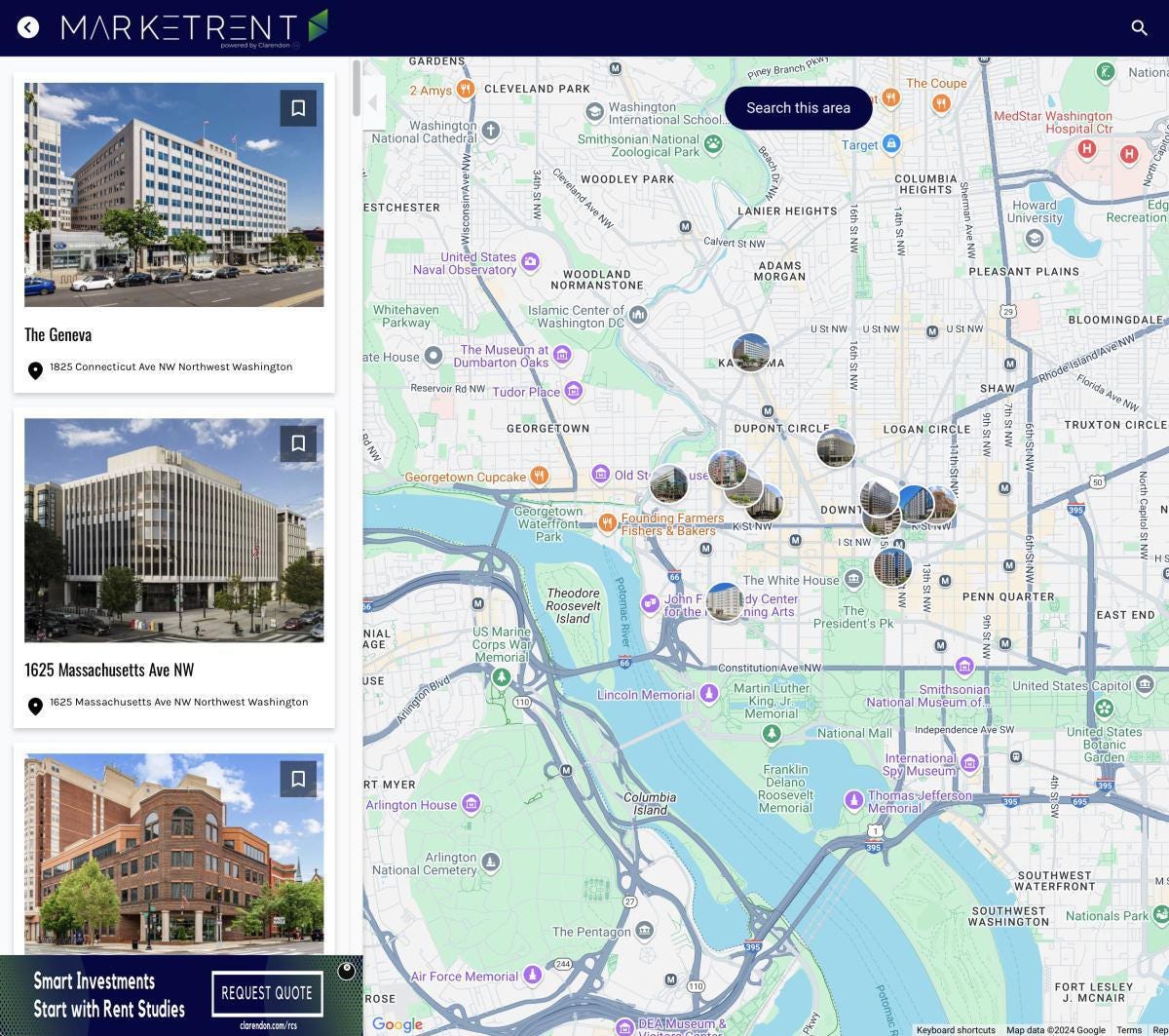 DC Downtown Revitalization: Office Conversion Map