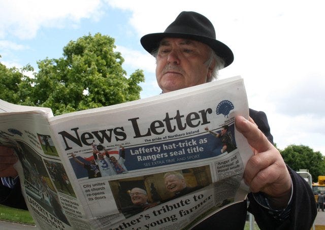 Eoghan Harris, photographed in Dublin in May 2011 shortly after the Queen attended the Islandbridge memorial to 49,000 Irish soldiers who gave their lives in the Great War