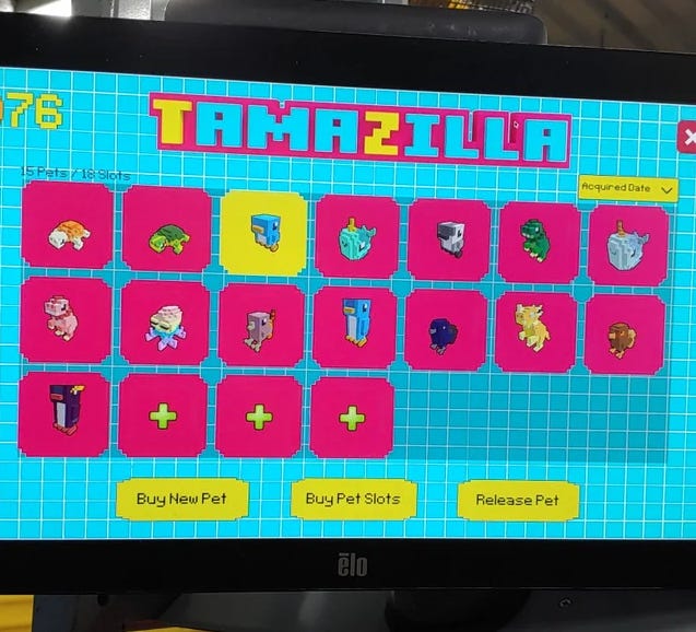 Pantallazo del juego de mascotas virtuales Amazon