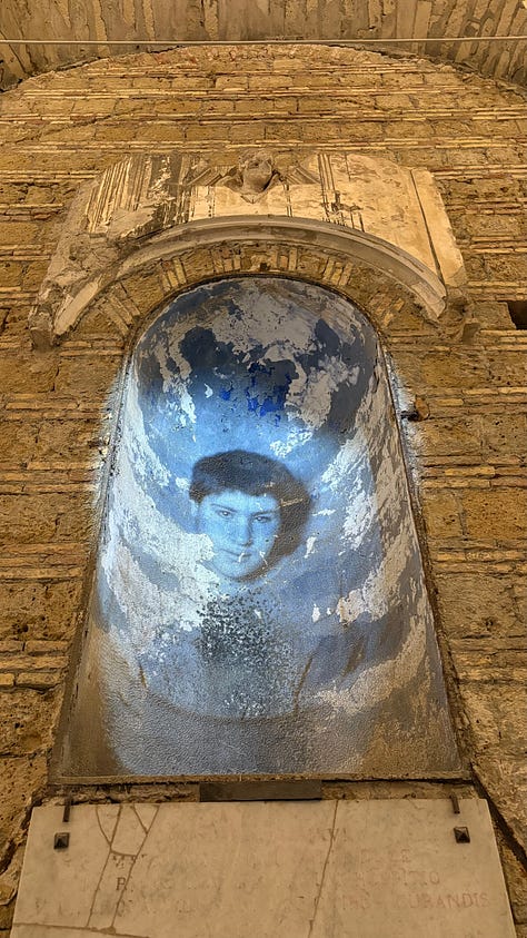 Conceived as a public art project for the Real Albergo dei Poveri, Napoli is built from what usually goes unnoticed: dust—the most minimal and universal residue of human presence.  Norma Jeane adopts dust as a symbolic material to evoke the memory of place. What remains almost invisible becomes a tangible trace of lives lived, passed through, and layered over centuries. Dust functions here as both matter and metaphor: a continuum between architecture and the bodies, gestures, and time it has absorbed.