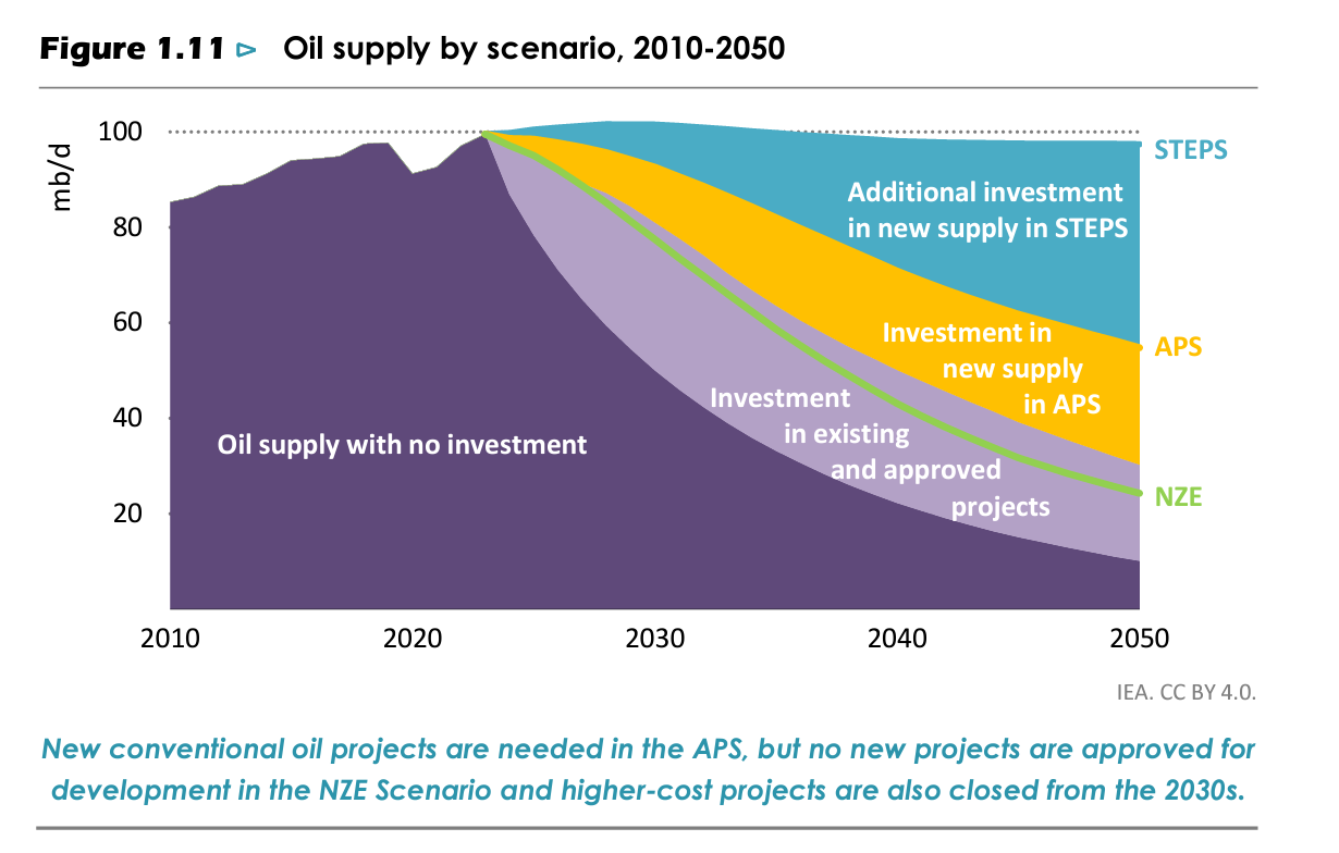 Chartbook Carbon Notes 7 - The IEA's message to the oil and