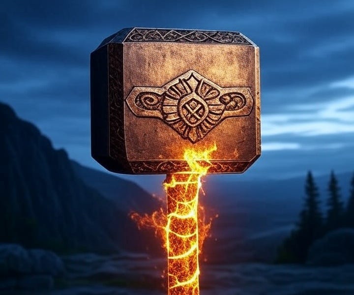 Wielding Thor's Hammer