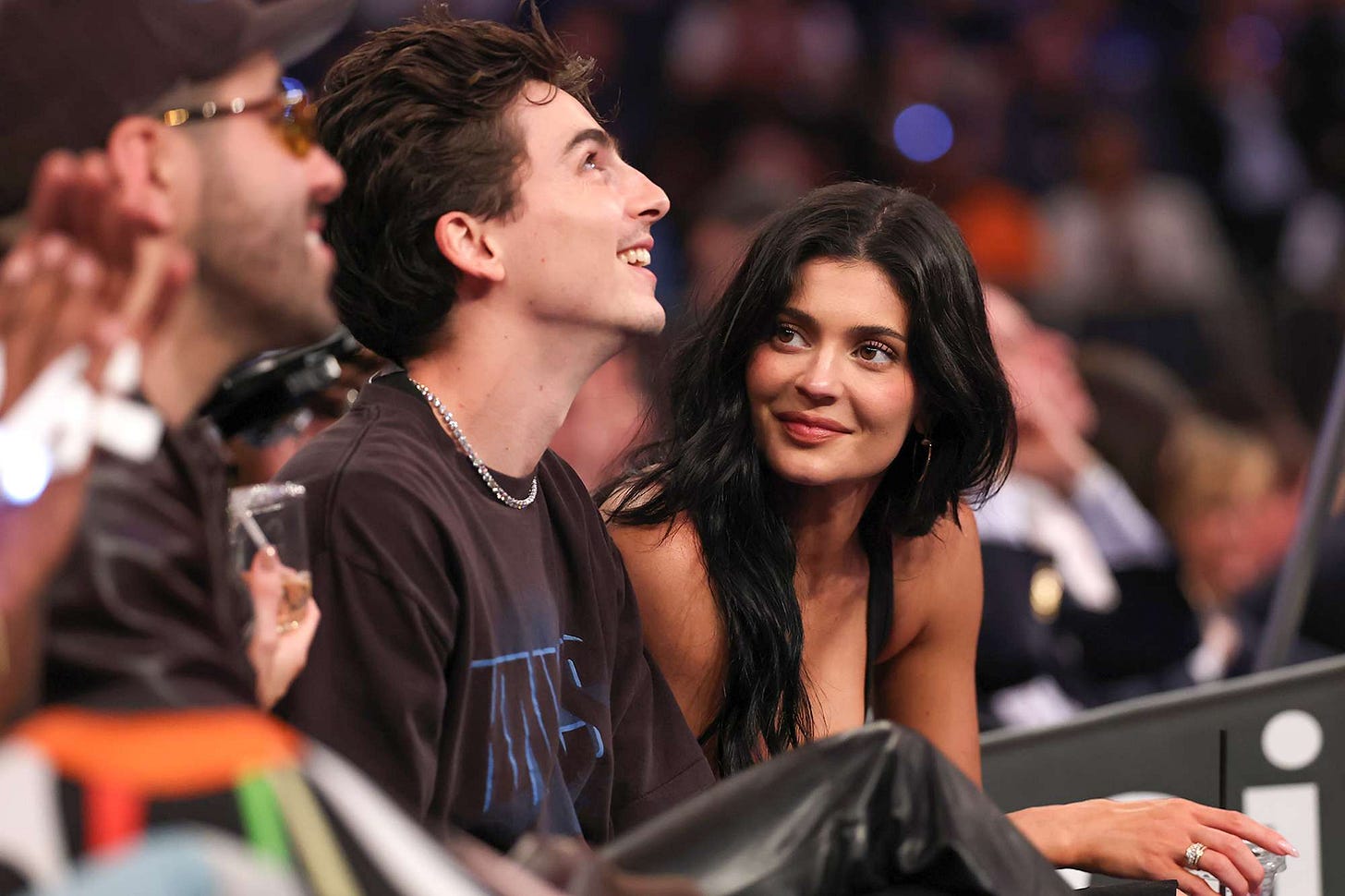 Kylie Jenner and Timothée Chalamet Enjoy Courtside Date Night During Knicks-Celtics  Playoff Game, Alongside Kendall