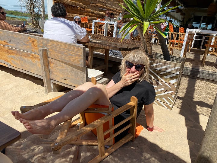 Suzy and Simon at the beach