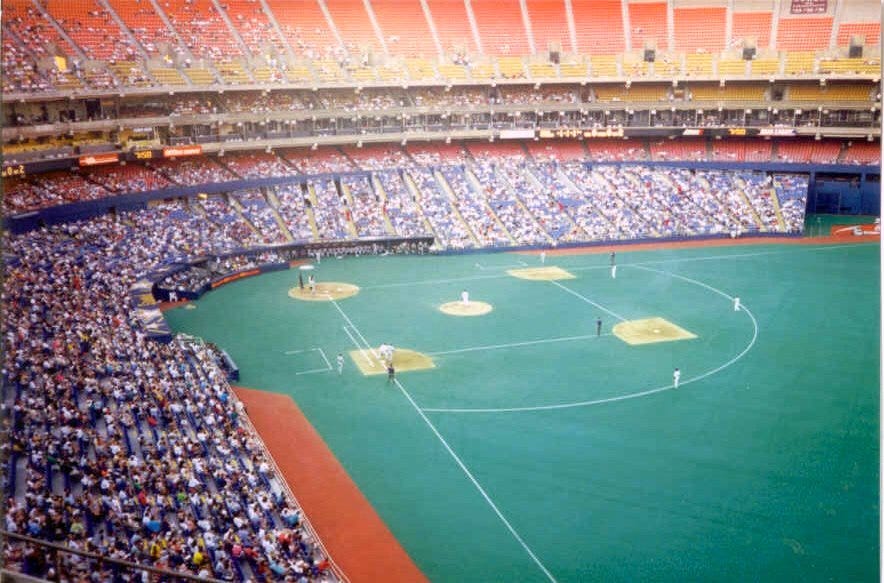 View from upper deck at Three Rivers Stadium. View from upper deck at Three Rivers Stadium.