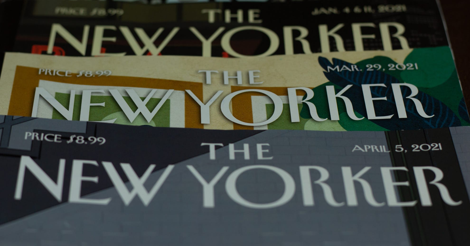 Covers of The New Yorker magazine.