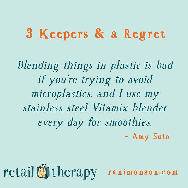 3 Keepers & a Regret: Amy Suto